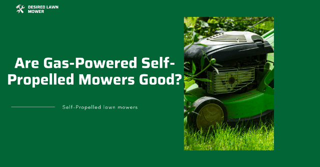 is gas-powered self propelled mower worth it